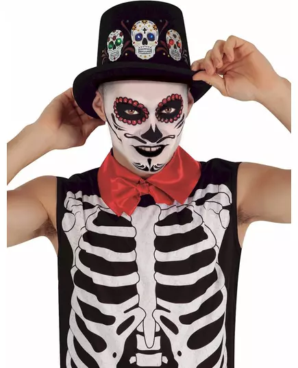 Rozświetlająca czapka dla dorosłych Dia de los muertos