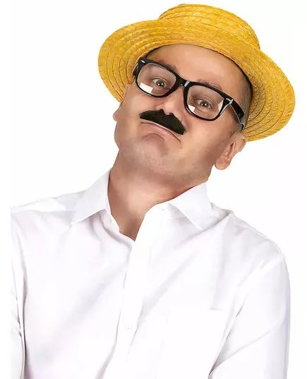 Żółty słomkowy kapelusz gondoliera