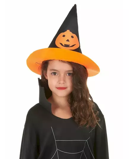 Kapelusz wiedźmy z dyni Halloween dla dzieci
