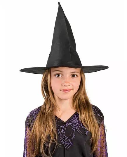 Halloweenowy czarny kapelusz czarownicy