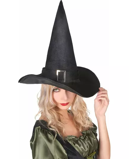 Dorosły aksamitny kapelusz wiedźmy halloween