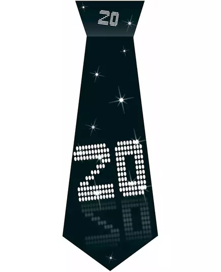 Kartonowy krawat z gumką 20 lat VIP