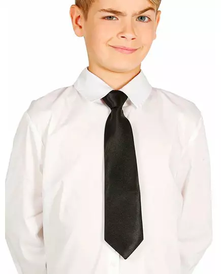 Krawat dziecięcy czarny 30 cm