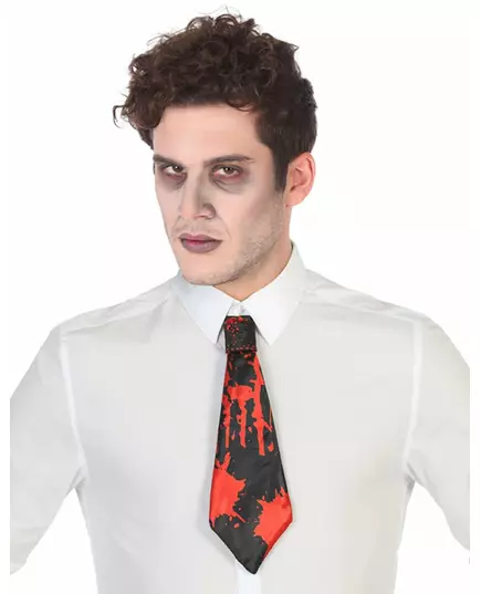Halloweenowy krwawy krawat dla dorosłych