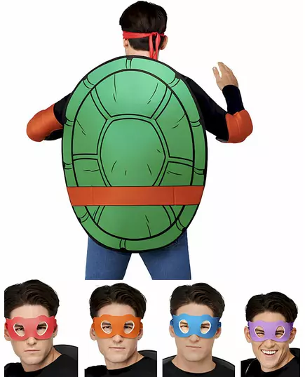Zestaw akcesoriów kostiumowych 4 w 1 Żółwie Ninja™ dla dorosłych