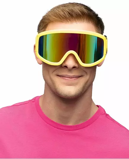 Fluorescencyjne żółte gogle narciarskie dla dorosłych