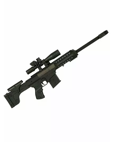 Czarny plastikowy pistolet maszynowy dziecka