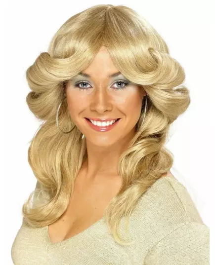 Peruka blond z lat 70. damska