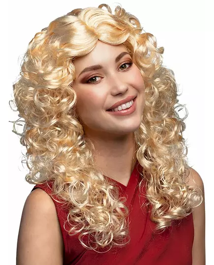 Peruka kręcone blond gwiazda popu