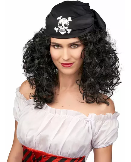 Peruka piratka czarny