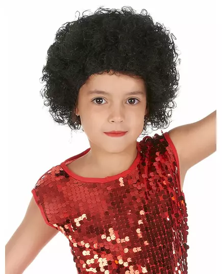 Czarna peruka afro dla dzieci