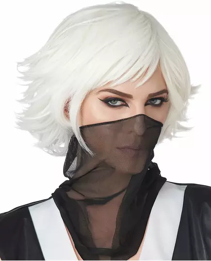 Dorosła biała krótka peruka cosplay