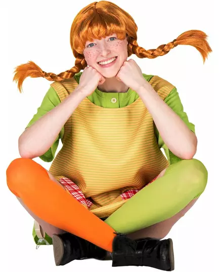 Peruka Pippi Longstocking™ damska