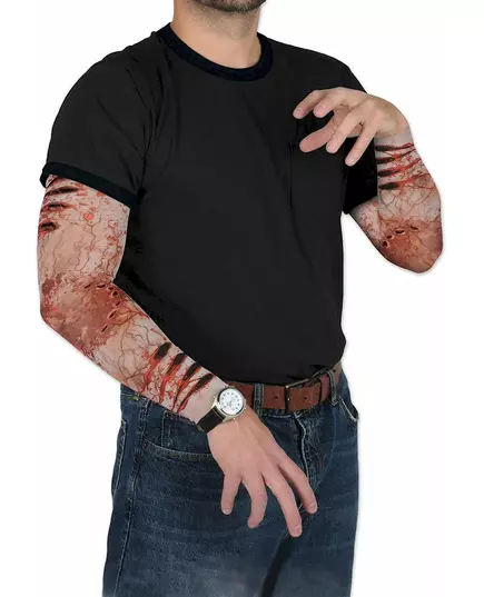 Fałszywe rękawy z obrażeniami zombie
