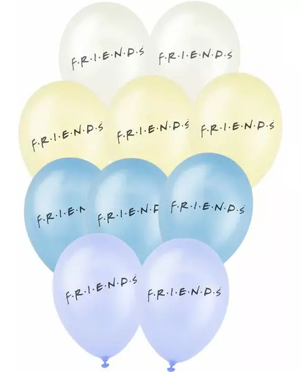 10 balonów lateksowych Friends™ 25x32cm