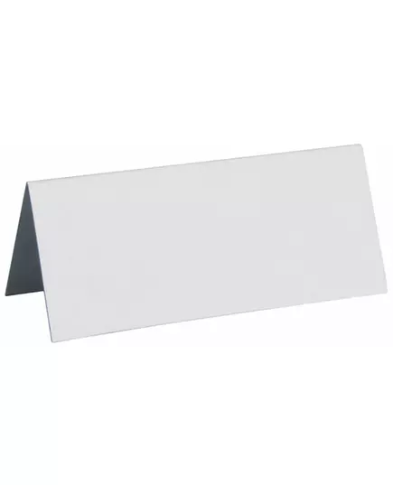 10 białych prostokątnych kartek okolicznościowych o wymiarach 3 x 7 cm