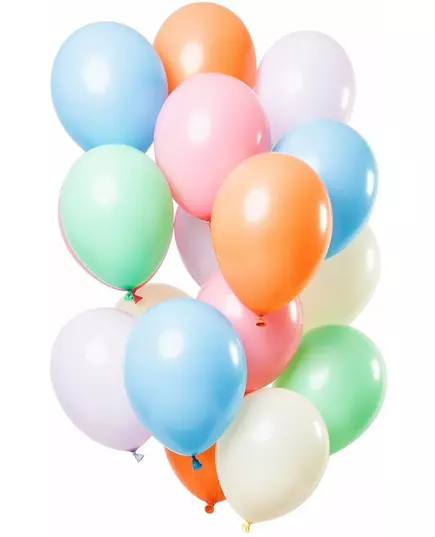 15 pastelowych balonów lateksowych 33 cm
