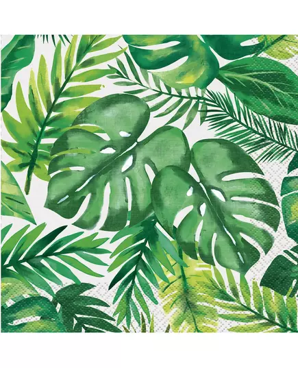 16 Palm Tropikalne serwetki papierowe Luau 33 x 33 cm