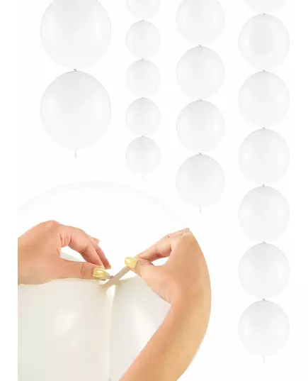 20 nadmuchiwanych balonów 28 cm z wiązaniem