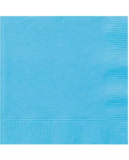 20 serwetek papierowych w kolorze błękitnym 33 x 33 cm