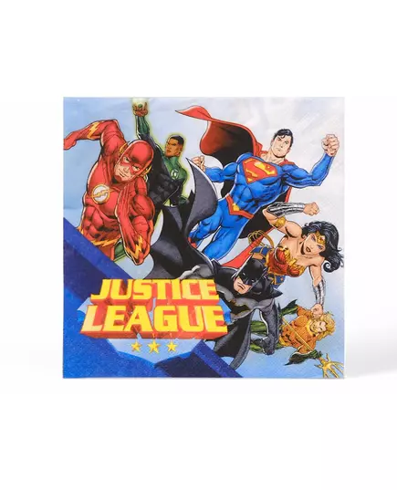 20 papierowych serwetek Justice League™ 33 x 33 cm