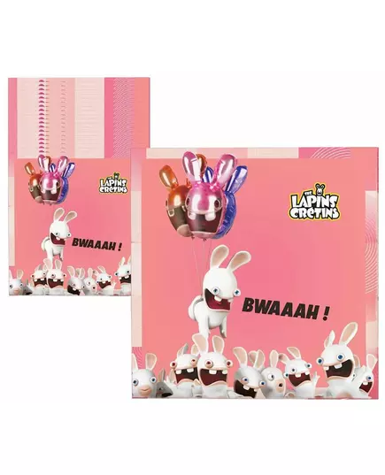 20 serwetek papierowych Raving Rabbids™, 33 x 33 cm