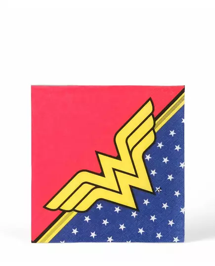 20 papierowych serwetek Wonder Woman™ 33 x 33 cm