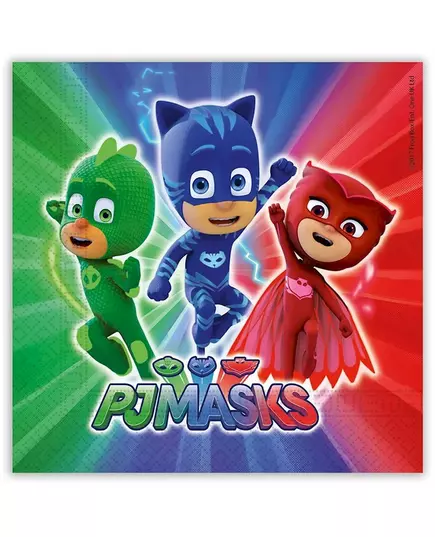 20 serwetek PJ Masks™ 33 x 33 cm