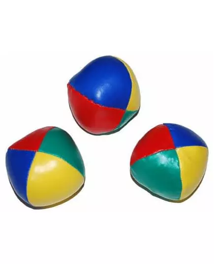 3 kolorowe piłki do żonglerki 6 cm