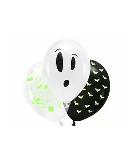 Neonowe lateksowe balony Halloween 27 cm