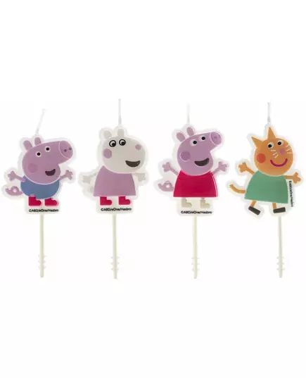 4 świeczki urodzinowe Peppa Pig