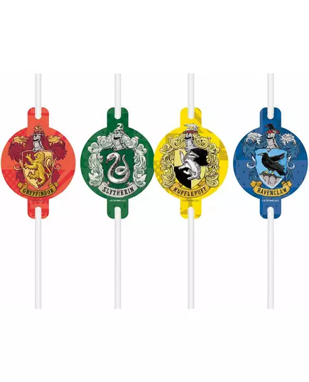 4 kartonowe słomki Harry Potter™