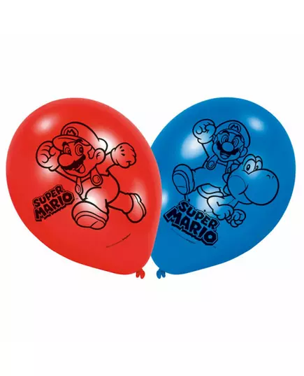 6 lateksowych balonów Super Mario