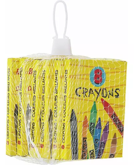 6 pudełek kredek kolorowych o średnicy 8,8 cm