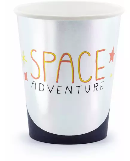 6 kubków papierowych Space Adventure o pojemności 200 ml