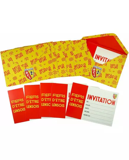 6 zaproszeń i kopert RC Lens
