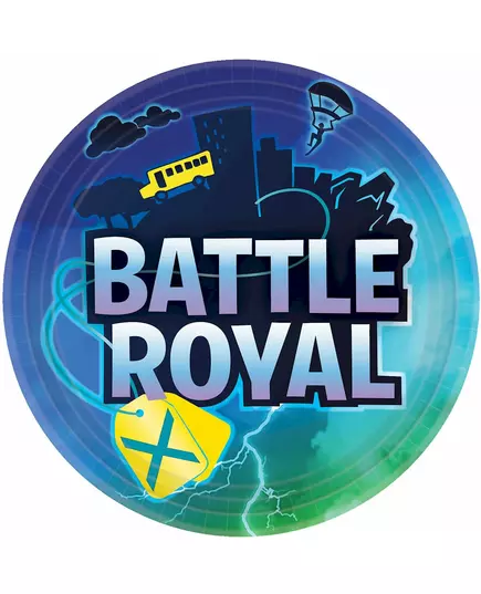 8 papierowych talerzy battle royale 23 cm