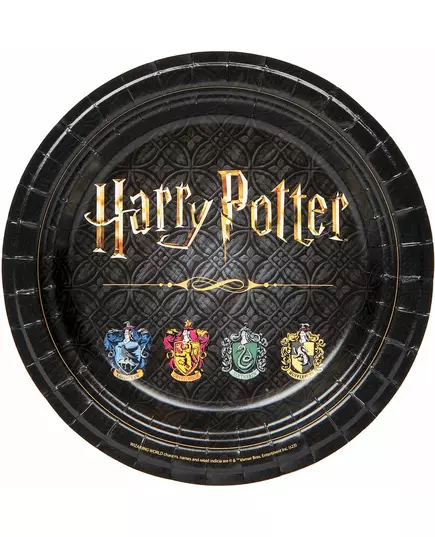 8 papierowych talerzyków Harry Potter 23 cm