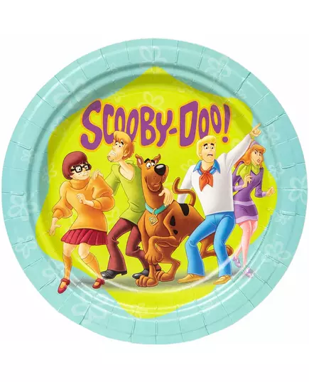 8 papierowych talerzyków Scooby-Doo™ o średnicy 23 cm