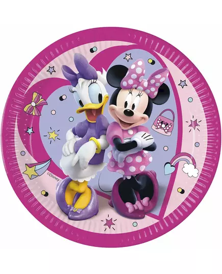 8 papierowych talerzy Minnie Junior™ 23 cm