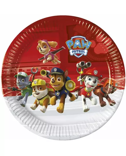 8 Talerze papierowe Paw Patrol gotowe do akcji™ 23cm
