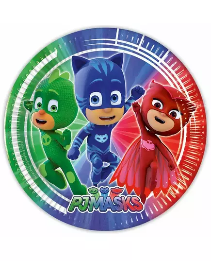 8 papierowych talerzy PJ Masks™ 23cm