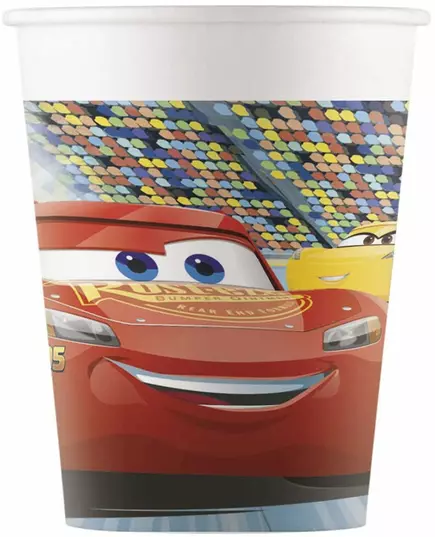 8 kubków papierowych Cars 3™ 200ml