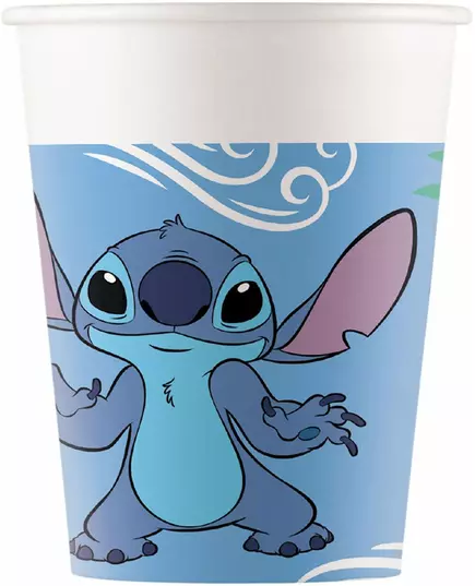 8 papierowych kubków Stitch™ 200 ml