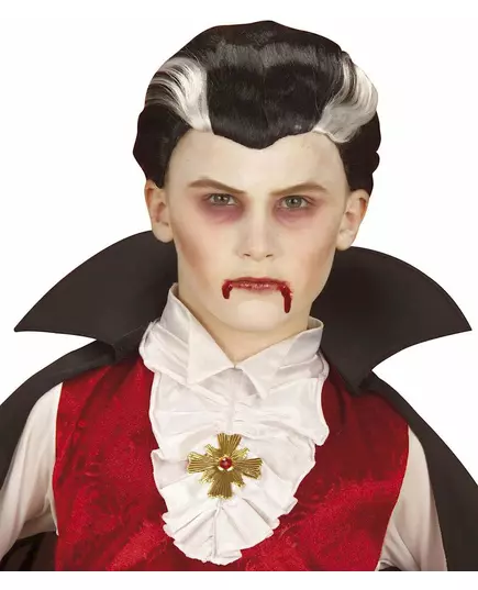 Dwukolorowa peruka wampira Halloween dla dzieci