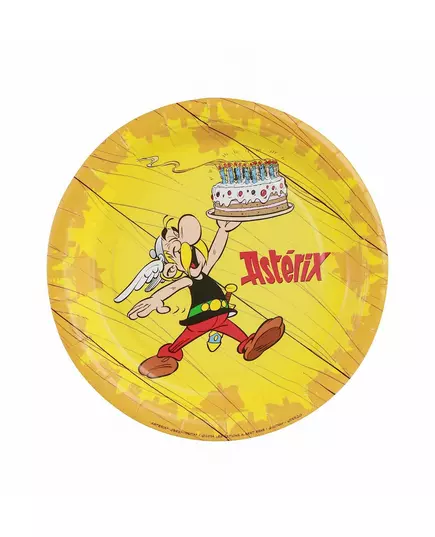 8 papierowych talerzyków Asterix™ 18 cm