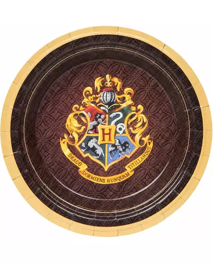 8 małych papierowych talerzyków Harry Potter™ 18 cm