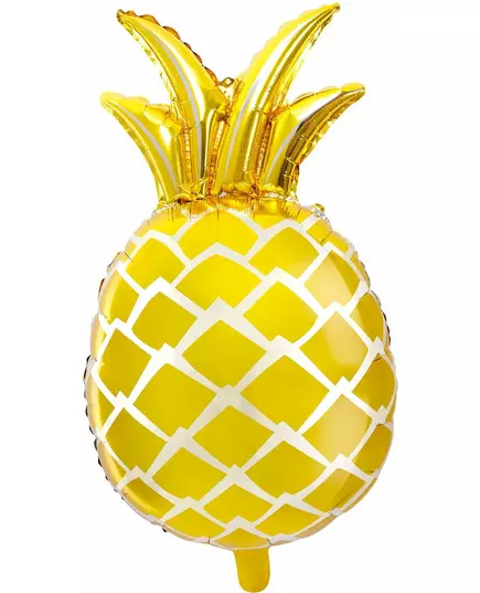 Balon foliowy złoty ananas 48 x 67 cm