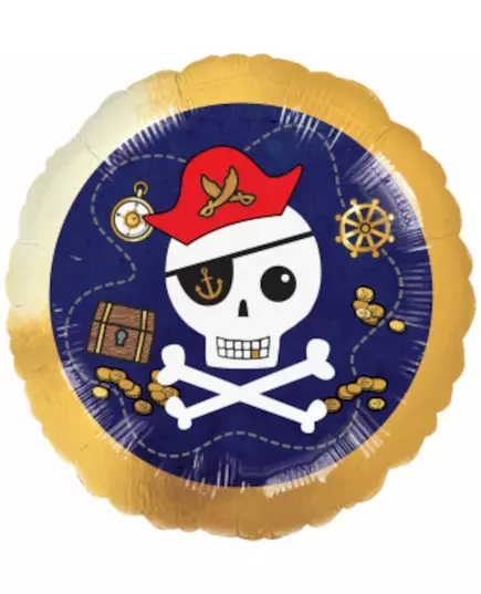 Balon foliowy z mapą skarbów piratów 43cm