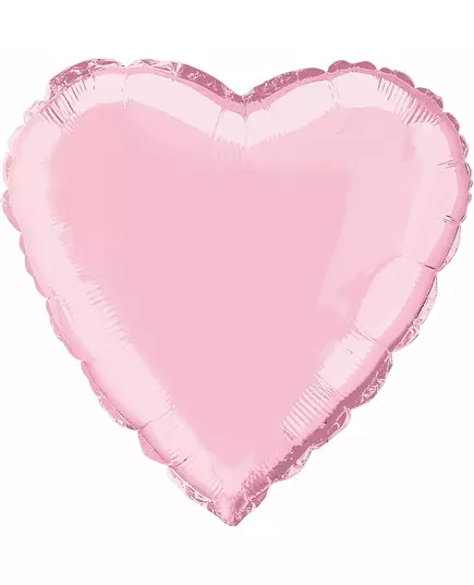 Różowy foliowy balon w kształcie serca 45 cm